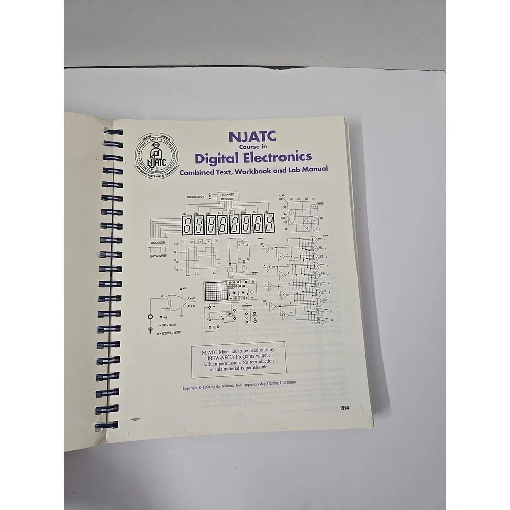 NJACT Course In Digital Electronics 1994 Combined Textbook, Workbook, Manual